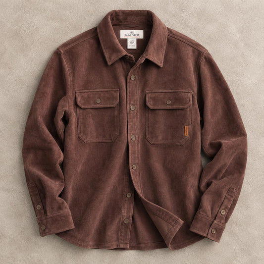 Flint Oak Microsuede Overshirt
