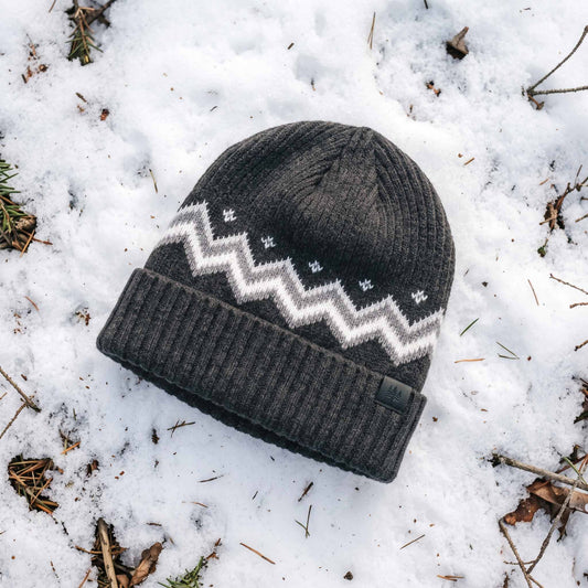 Icelandic Heathered Marled Ribbed Beanie