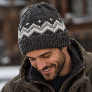 Icelandic Heathered Marled Ribbed Beanie