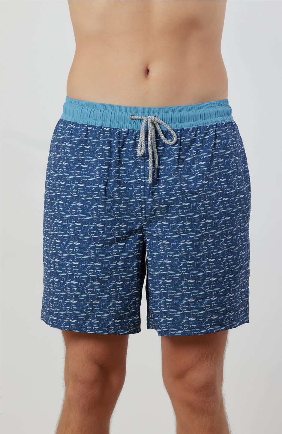 4 Vault 111 Swimming Shorts, Male, Medium, Blue-yellow main image 0