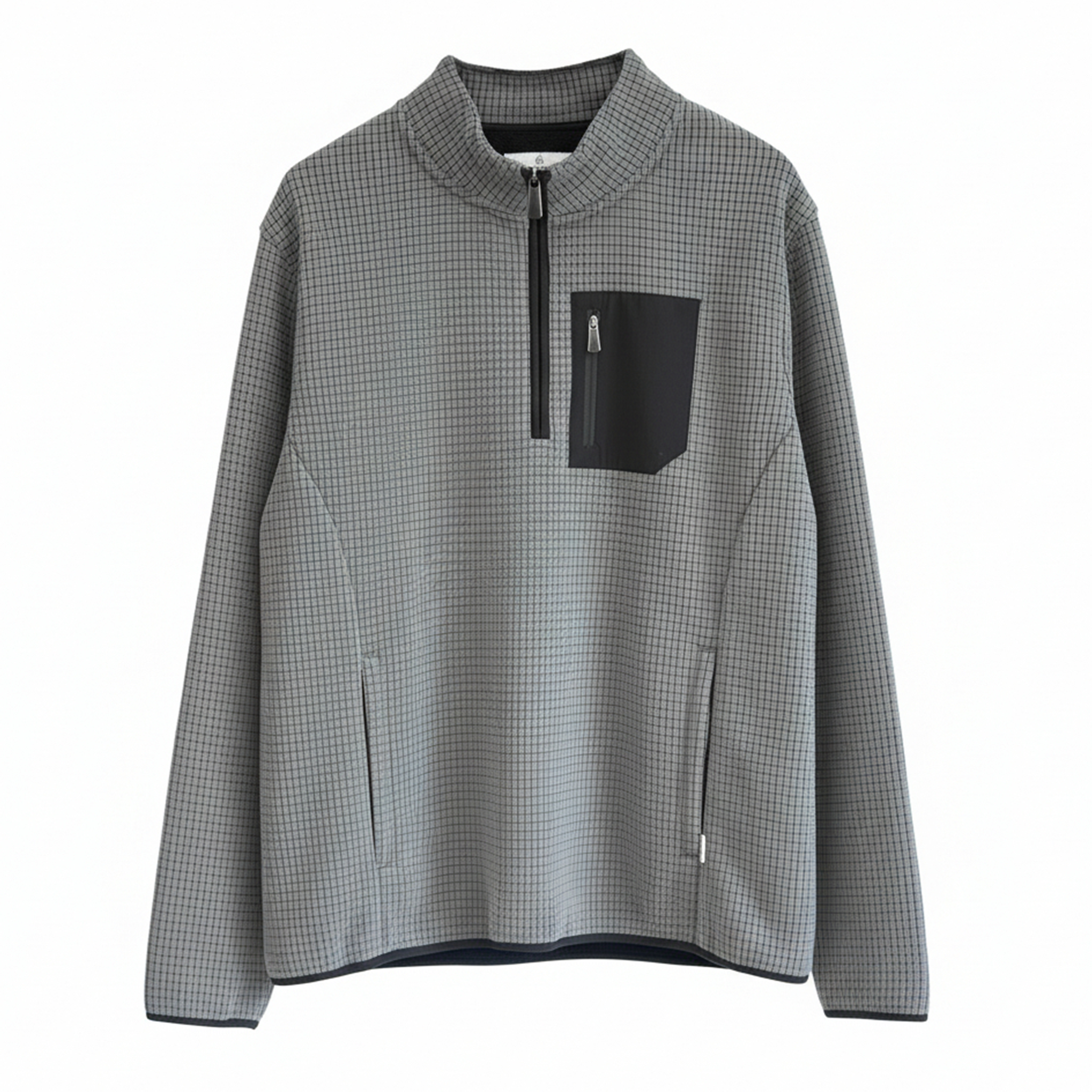 BOX GRID BONDED FLEECE 1/4 ZIP