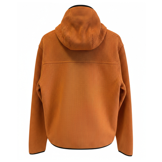 BOX GRID BONDED FULL ZIP WITH HOOD