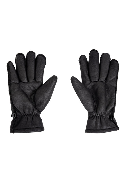 LUXE TOUCH FAUX NUBUCK GLOVES