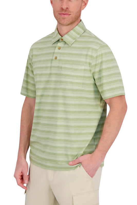 PREMIUM STRIPE PIQUE S/S POLO PREMIUM STRIPE POLO