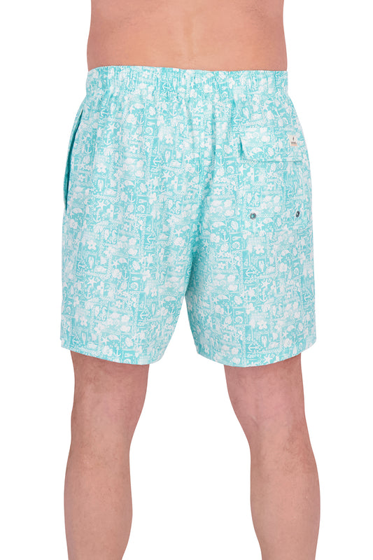 SEASHELL PACKABLE 6" INSEAM CORE  (MESH LINER)