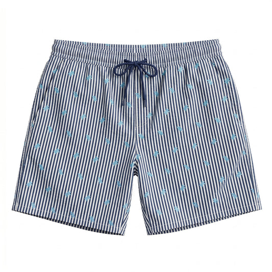 SEERSUCKER MINI TURTLE 6" STRIPE