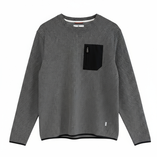 VAULT CHEVRON CREW NECK TOP