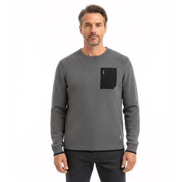 VAULT CHEVRON CREW NECK TOP