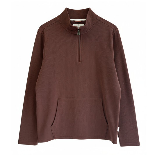 LONG SLEEVE STRIPE QUARTER ZIP