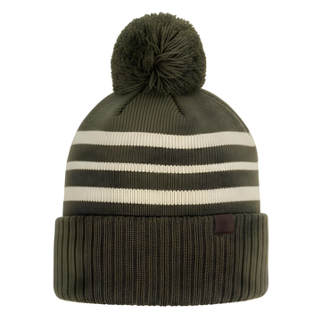 MENS CLASSIC STRIPED POM-POM LINED HAT