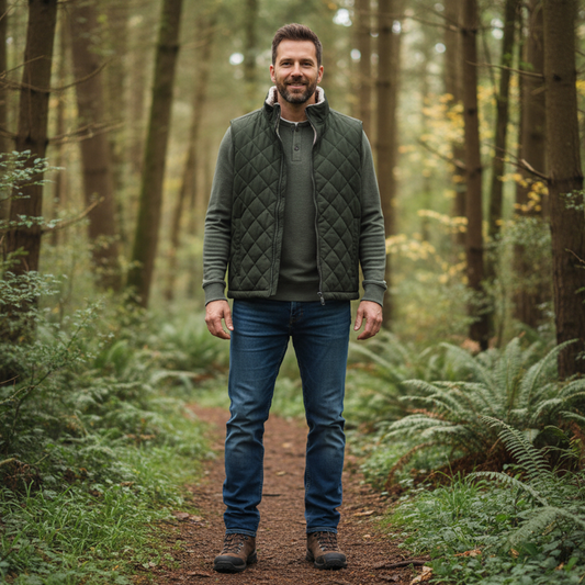 MICRO OXFORD with SHERPA LINED VEST