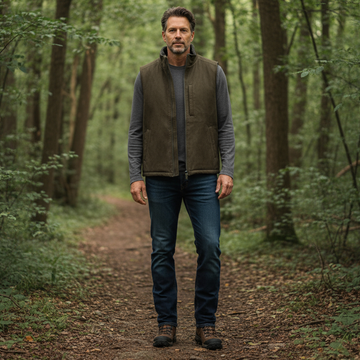 MICRO SUEDE SHERPA VEST