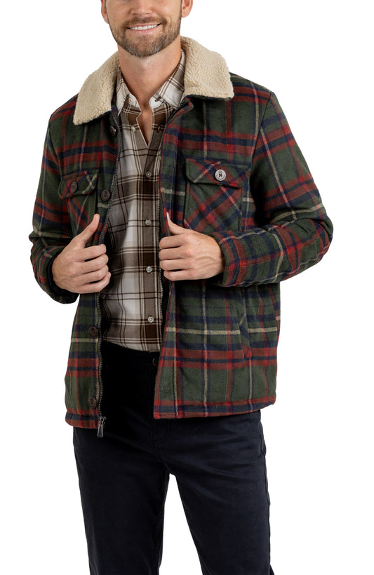 FAUX WOOL TRUCKER JACKET