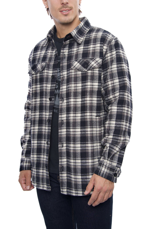 THE ARCTIC SHERPA LINED FLANNEL SHIRT JACKET
