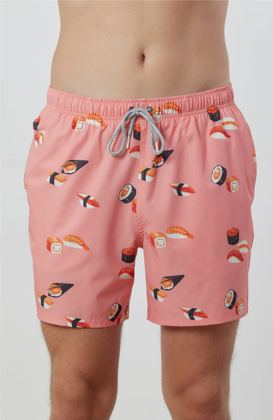 ROCK AND ROLL PRINT SWIM TRUNK