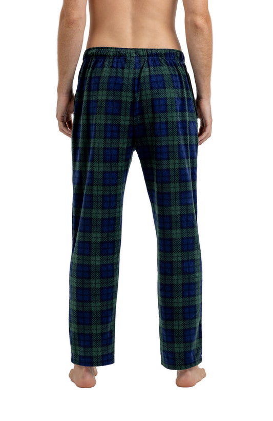 MICRO FLEECE PLAID LOUNGE PANT - ROLLED PACKAGING