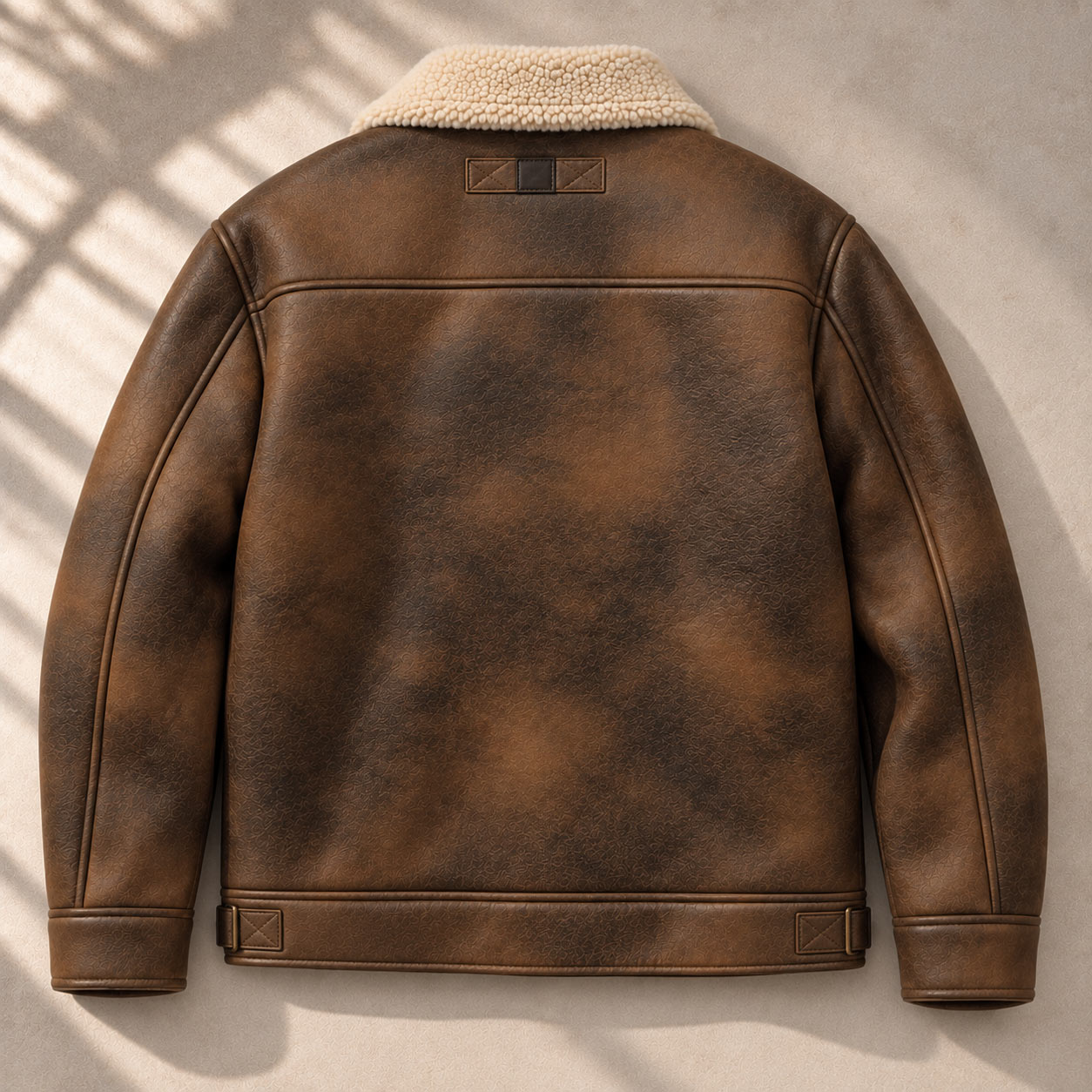 Men's Faux Nubuck Sherpa Aviator Jacket | Rainforest