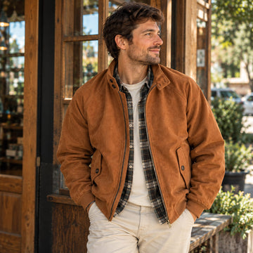 Micro Suede Baracuta Jacket