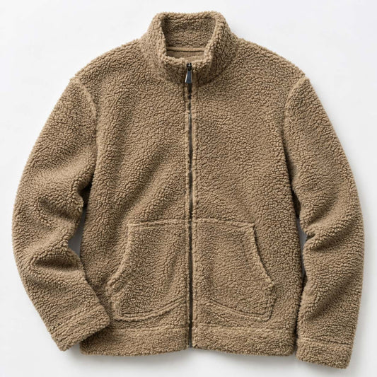Sprucewell Solid Sherpa Full-Zip Jacket