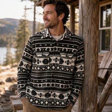 EDGEWOOD FLEECE BONDED AZTEC SHIRT