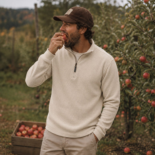 SOFT TOUCH WAFFLE 1/4 ZIP