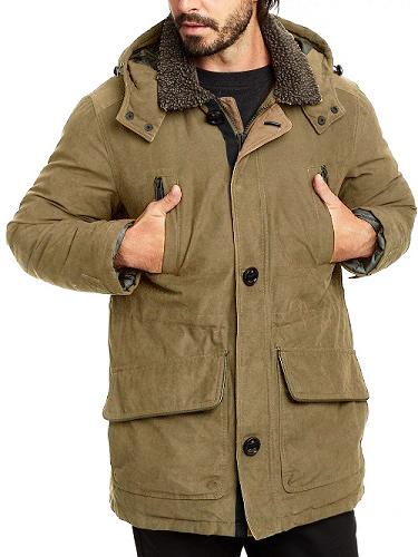 new RAINFOREST men jacket coat hooded RF2103A VGPNE water resistant beige S  $300 - Walmart.com