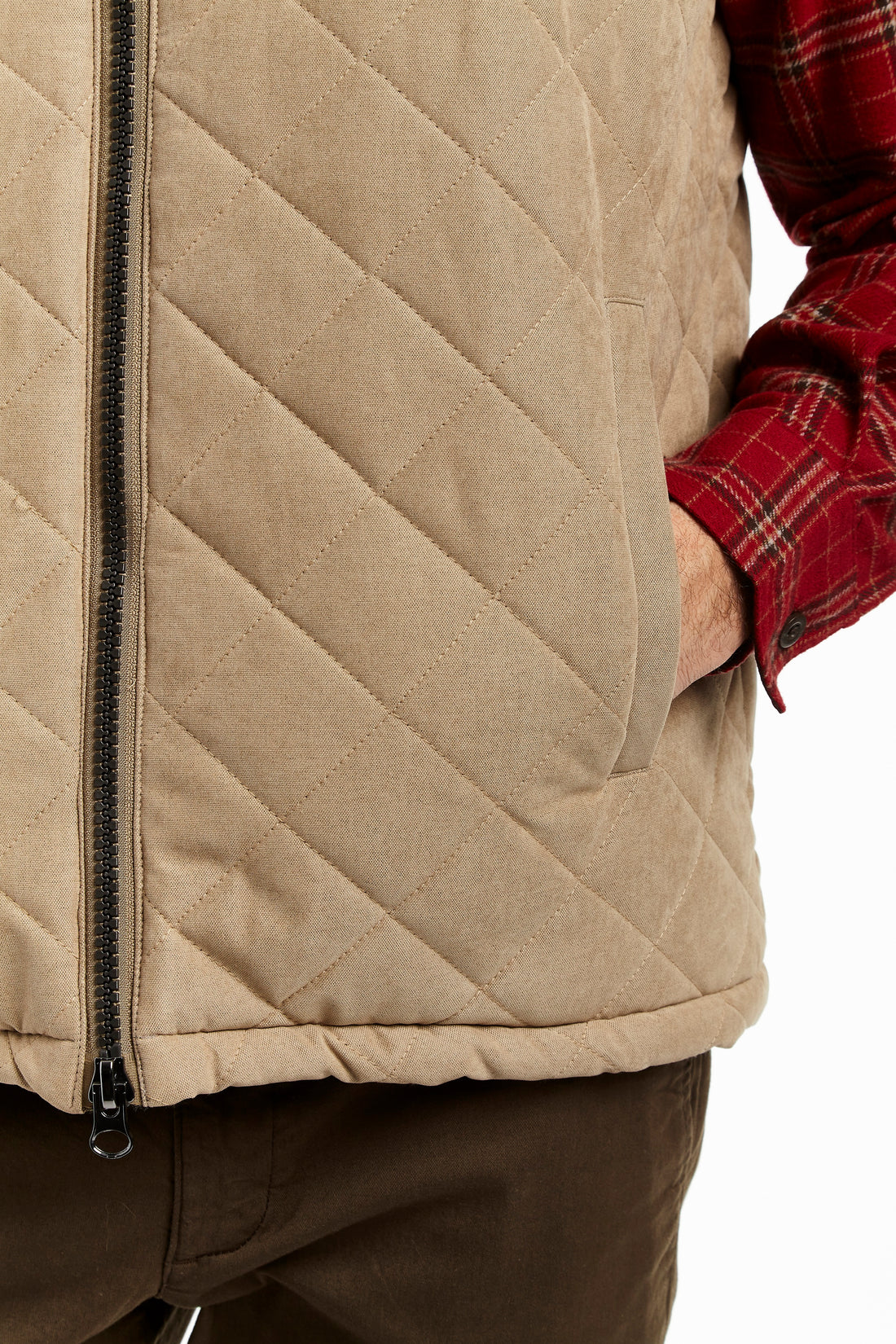 MICRO OXFORD with SHERPA LINED VEST