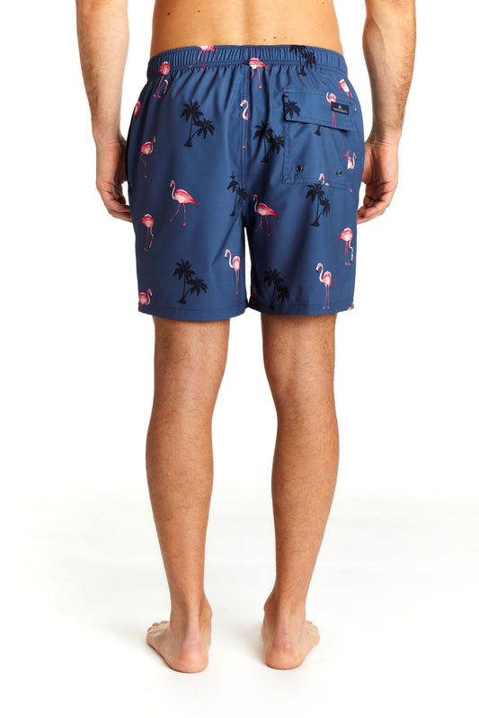 Flamingo Blues Swim Trunk