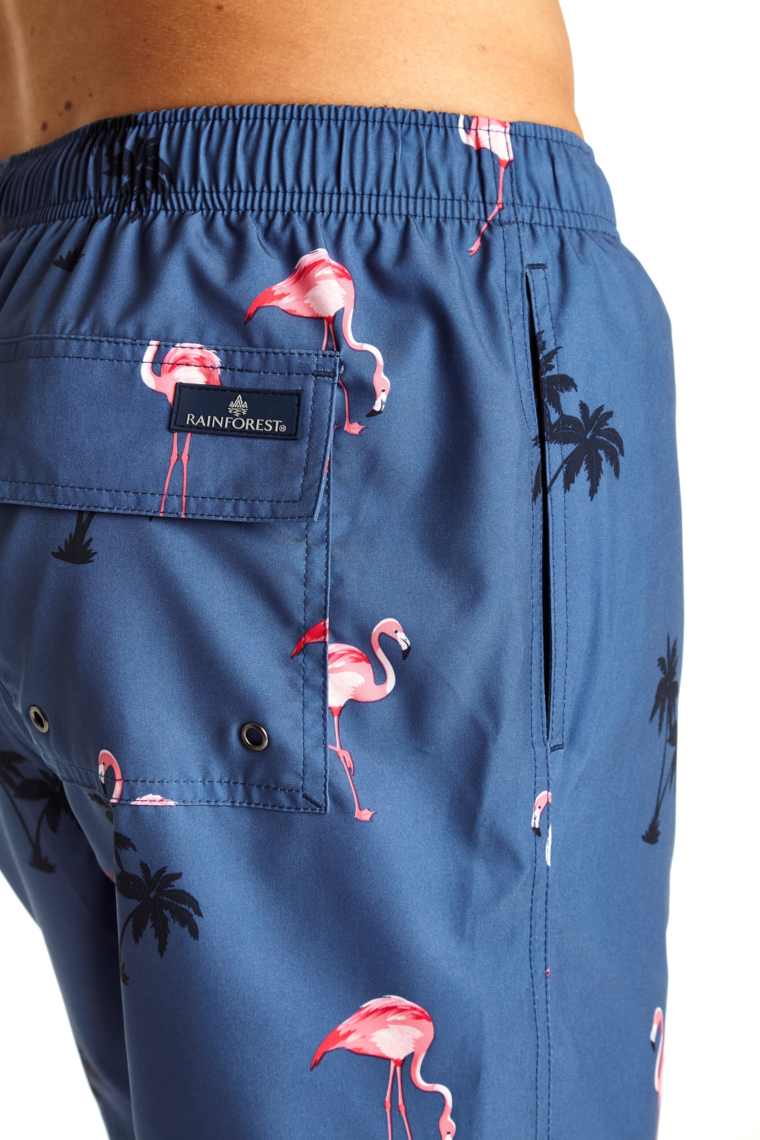 Flamingo Blues Swim Trunk