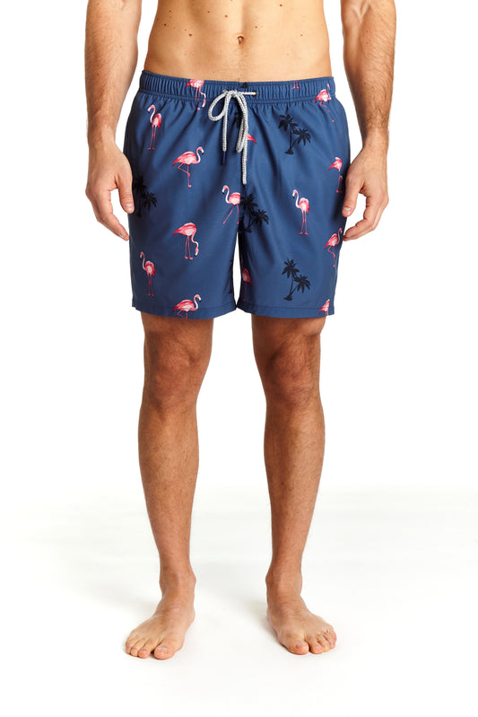 Flamingo Blues Swim Trunk